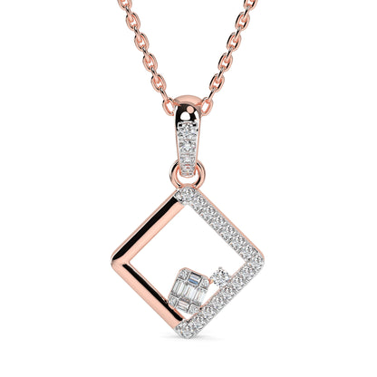 Geometric Diamond Pendant