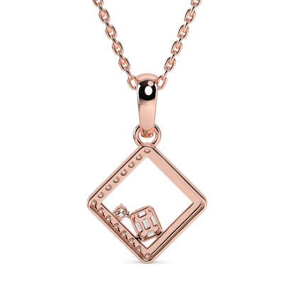 Geometric Diamond Pendant