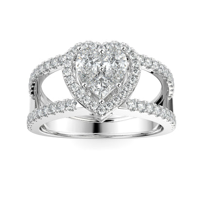 Heart - Shaped Diamond Ring